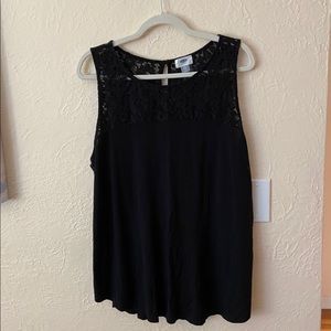 Old Navy Sleeveless Top with Lace Embellishment